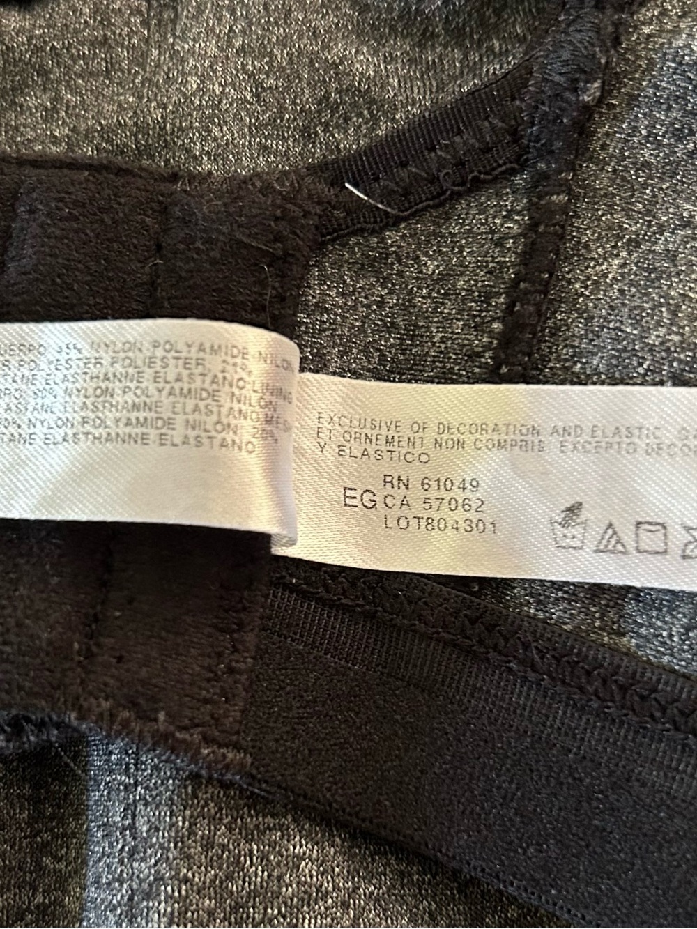 Wacoal Heather Gray Brandi 855229 Compression Underwire Sports Bra, size 34 DDD - Picture 6 of 9